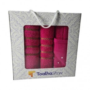caixa presente felpuda kit banho rosto piso linha dubai toalha show 7