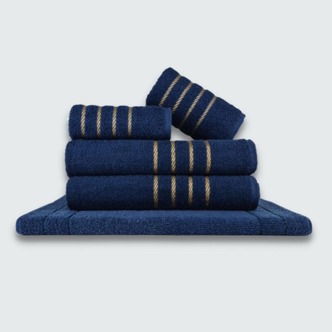 Ritz Coleção Royale 100% algodão felpudo penteado, altamente absorvente,  conjunto de toalhas de cozinha xadrez, 71 x 45 cm, pacote com 2, preto