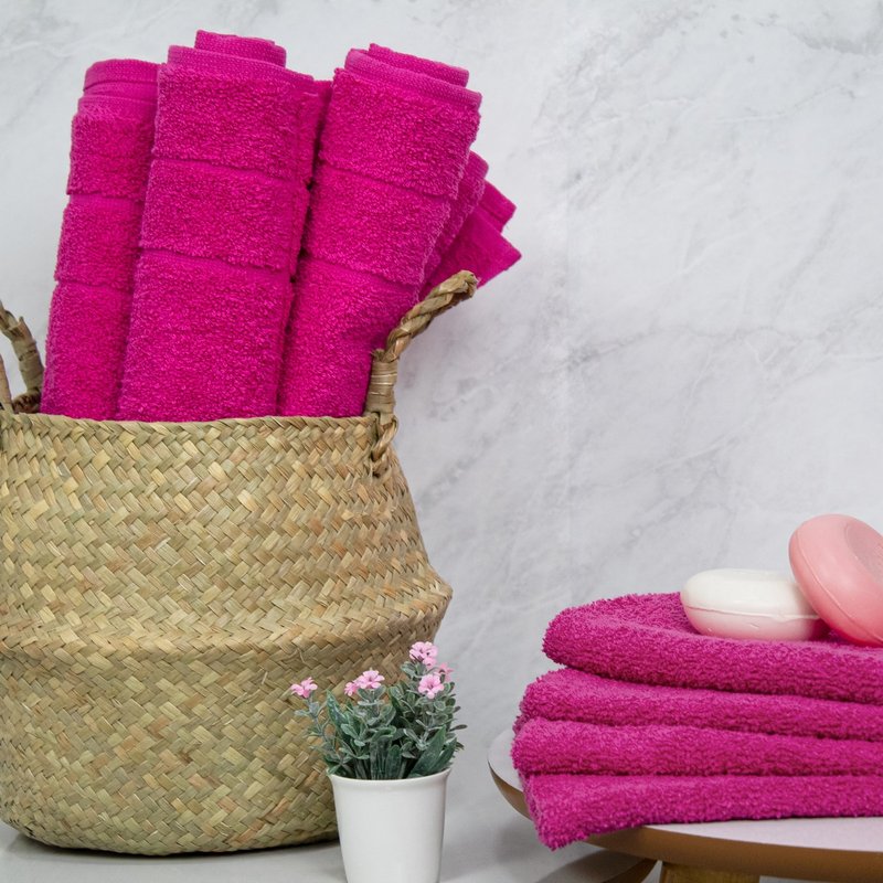 piso paris algodao toalha tapete banheiro felpudo grosso rosa pink toalha show